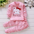 Cotton Baby Girl Clothing Winter Newborn Baby Clothing Set 2 Sets of Spring Children's Pajamas 0-5 Year Old Baby Cartoon Casual. 