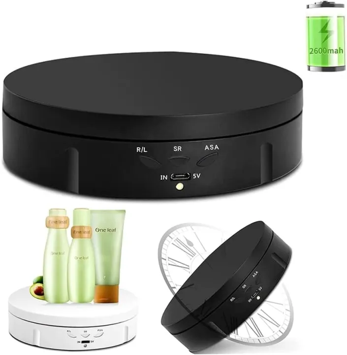 Jewelry%20Holder%20Electric%20Rotating%20Display%20Battery%20Operated%203%20Speeds%20Stand%20Mirror%20360%20Degree%20Turntable%20-%20Image%207