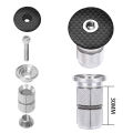 BUCKLOS Bike Fork Steerer Headset Expander Plug Ultralight Bicycle Stem Expander Top Cap Aluminum/carbon Road MTB Headset Cover. 
