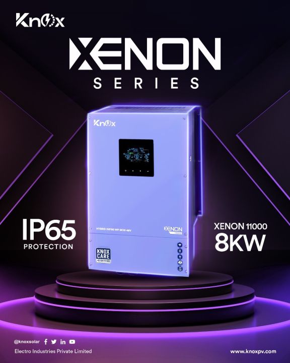 Knox XENON-11000 IP 65 8 KW - 48 V Hybrid Solar inverter (Knox IP65)