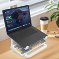 Ergonomic laptop stand with keyboard stand - portable desktop lift, suitable for MacBook, PC, tablet - sturdy. 