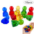 Pawn/ Chess 24mm Plastic Game Pieces for Board Game Accessories 4 Colors 10pcs. 
