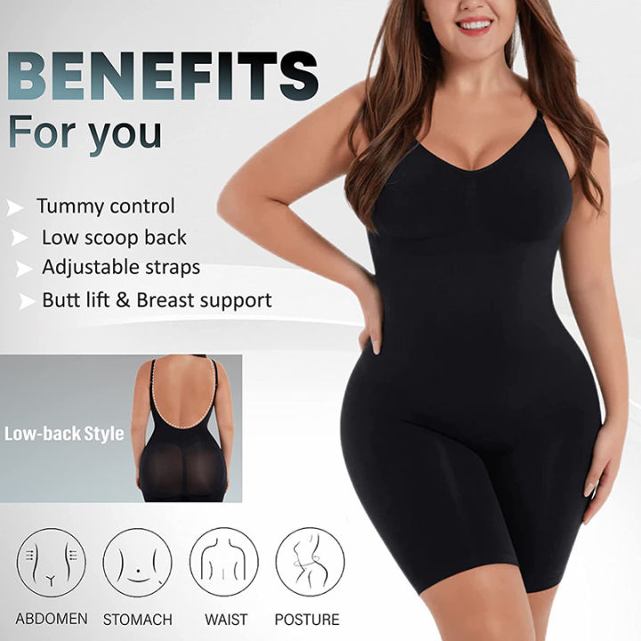 Comfort%20Seamless%20Bodysuit%20Printed%20Plus%20Size%20Tummy%20Control%20Shapewear%20Flat%20Belly%20Slimming%20Underwear%20Full%20Body%20Shaper%20Corset%20Women%20-%20Image%202