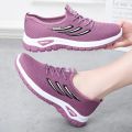 Women Mesh Breathable Casual Sneakers Lace-up Vulcanized Shoes Ladies Platform Sneakers Female Shoes Plus Size Zapatos De Mujer. 