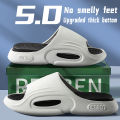 NAFOING New Men Summer Slippers Thick Sole House Non-slip Bathroom Shower Slides Outdoor Soft Cloud Fashion Beach Shoe Flip-flop.