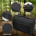 Tactical Molle Admin Pouch Utility Laser Cut EDC Tool Pouch Bag Horizontal Modular Pouches. 