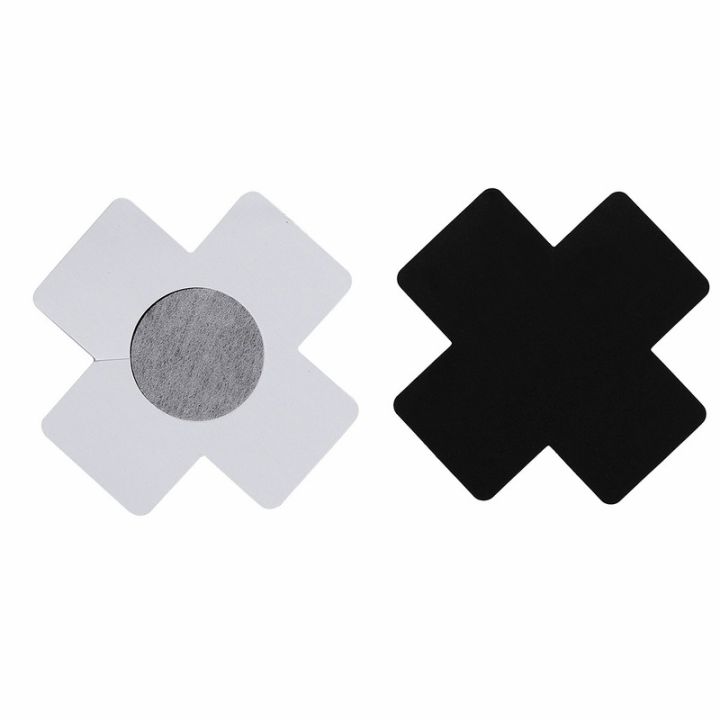 US%20STOCK%2020pcs%20Black%20Women%20Cross%20Shape%20Self-Adhesive%20Disposable%20Satin%20Nipple%20Cover%20Breast%20Pasties%20Stickers%20for%20Strapless%20Clothes%20-%20Image%205