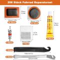 Universal Tire Repair Kit - Pro Patch & Vulcanizing Set for Bike, Motorcycle & Off-Road Vehicle Inner Tube Emergency Fix. 