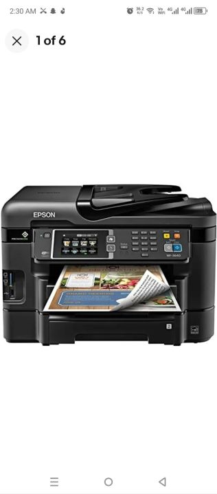Epson Workforce WF-3640 Printer Wireless All in one