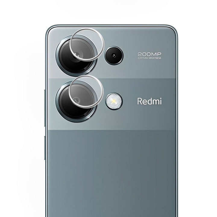 Xiaomi Redmi Note 13 Pro Back Camera Protector 9H Gorilla Flexible Lens Glass For redmi note13 pro - Transparent