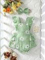 Baby's  Lovely Cute Girls Summer Sleeveless Printing Daisy  Japan&Korean Jumpsuits. 