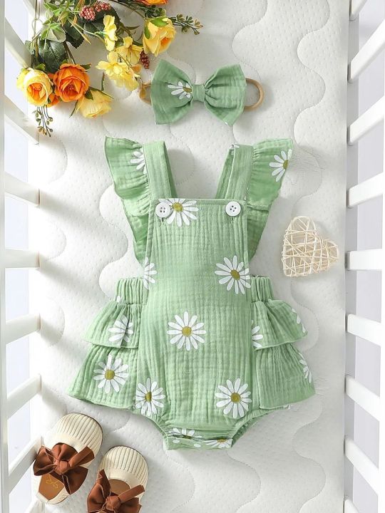 Baby's%20%20Lovely%20Cute%20Girls%20Summer%20Sleeveless%20Printing%20Daisy%20%20Japan&Korean%20Jumpsuits%20-%20Image%207
