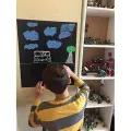 Blackboard Stickers Chalk Board Erasable PVC Draw Mural Decor ChalkBoard Wall Sticker for Kids Rooms Bedroom Office 45x200cm. 
