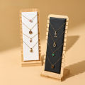 Bamboo and Wood Detachable Necklace Display Rack, Clavicle Chain Jewelry Hanging Rack, Necklace Display Shooting,. 