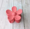 Flower design hair claw clip (catcher) in matte solid new faishon hair accessories for girls and womens. 