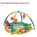 Baby Play Mat Gym & Fitness Rack with Hanging Rattles Lights & Musical Keyboard Mat Piano Multi-Function. 