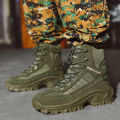 Men's Desert Combat Boots Outdoor Non-slip  Boots Hiking Desert Ankle Hunting Shoes Work Safty Men Boots Botines Zapatos. 
