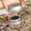 Tiartisan Titanium Ultralight Portable Mini Alcohol Stove Outdoor Camping Liquid/Solid Alcohol Pocket Stove With Cover/Stand.