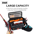 Kingdom Multifunctional Fishing Tackle Bag 44*21*22cm 1000D Nylon Waterproof Large Capacity Outdoor Sport Fishing Shoulder Bag.