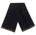 New Premium Quality Linen Lungi 5.5 hand black colour for men.