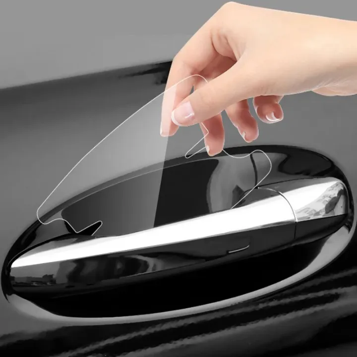 Car Protection Sticker 4PCS Universal Car Door Handle Bowl Scratch Protective Stickers ...