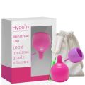 (Hygein: Largest Variety of Periods Care products) Hygein Soft Period Cup for women with Creative Shape 2, Menstrual Cup, Sanitary Cup. 