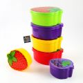 Pack of 3 Strawberry bowls set with fruity design lid - best bowl set for kids. 