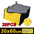 10-20PCS Car Nano Ultra Fiber Cloth Towel Microfiber Car Wash Towel Coral Fleece Towel Car Care Clean Cloth for Car Home Living.