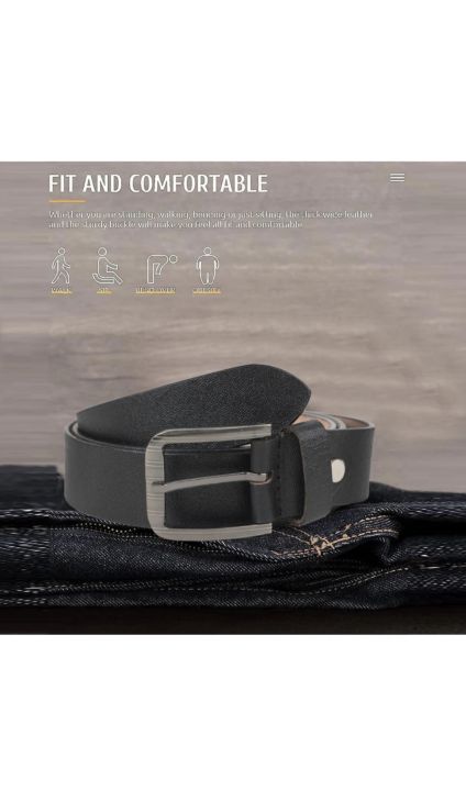 Men%20Formal,%20Casual,%20Party,%20Evening%20Black%20Genuine%20Leather%20Belt%20-%20Image%202