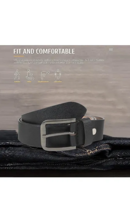 Men%20Formal,%20Casual,%20Party,%20Evening%20Black%20Genuine%20Leather%20Belt%20-%20Image%202