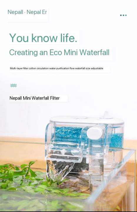 Fish%20%20Tank%20Filter%20Waterfall%20Oxygenated%20Water%20Purification%20Cycle%20Mute%20Three-In-One%20Small%20Wall-Mounted%20Filter%20Box%20-%20Image%205