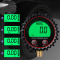 255PSI Digital Gas Pressure Gauge Accuracy 1% with M11 1/4 1/8NPT Screw Thread Connector Rubber Protector For Car Truck. 