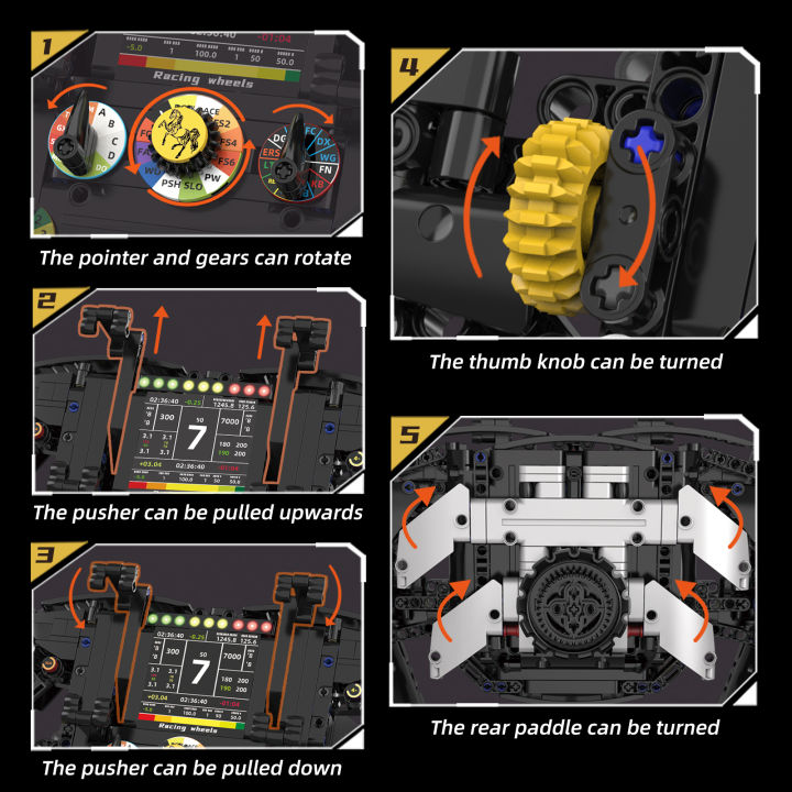 Steering%20Wheel%20Building%20Blocks%20Simulation%20Racing%20Wheels%20Model%20Mobile%20Phone%20Holder%20Kid%20Assembly%20Toy%20Creative%20Xmas%20%20833PCS%20-%20Image%202