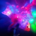 Electric Battery Operated Vibration Fish Toy With 3D Lights - Multicolor. 