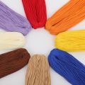 100M Colorful Nylon Cord Thread Crochet Hollow Line Macrame DIY Hand-Woven Bracelet Braided Handicrafts/Shoes. 