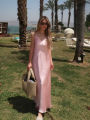 HH Women Summer Yellow Stain V Neck Sling Dress Elegant Sleeveless Loose Maxi Robes 2025 New Ladies Party Holiday Dresses. 