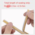 5-10M Door Window Sealing Strip Self Adhesive Sound Insulation Foam Weatherstrip Anti-Collision Dustproof Windbreak Rubber Seal. 