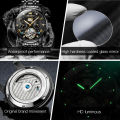 OLEVS Classic Men's Watches Tourbillon Multi-function Full Automatic Men Watch High end Male Wristwatches. 