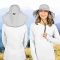 1/2/4PCS Summer Waterproof Fisherman HatOutdoor Hiking Fishing Sun Protection Hat Cycling Big Eave Neck Protection Sun Hat. 