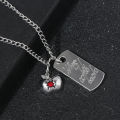 2Pcs/Set Game Love and Deepspace Caleb Necklace Keychain Summer Day Apple Clavicle Bag Pendant Women's Jewelry Accessories Gift.