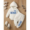3-24 Months Newborn Baby Boy Clothing Suit Long Sleeve Hooded Romper+Pants Spring&Autumn Sports Style Toddler boy 2PCS Clothes. 