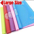 Roti Silicon Mat For Rolling With Measurements, Liner Heat Resistance Table Placemat , Reusable Non-Stick Silicone Mat 30*40 cm - Large MULTICOLOR- (Pack of 1). 