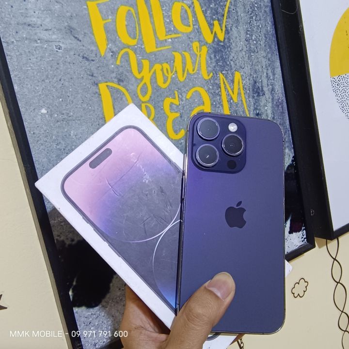 Apple iPhone 14 Pro (128GB) (Face ID Good) (Good Second Hand) (6.1 inches) (Original Display change) (Original Battery Change) (MMK Mobile)