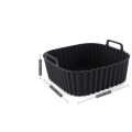 Reusable Air Fryer Silicone Liners Square Non Stick Basket Mat for 4-7QT Air Fryer Oven Microwave Baking Airfryer Accessories.