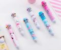 HOTTEST SALE 10 in 1 cute ball pen ten colour pen /doorgift/free gift Pencil Penulis Color Pen. 