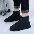 Rain Boots Waterproof Shoe Cover Silicone Unisex Outdoor solid Waterproof Non-Slip Non-slip Wear-Resistant Reusable Shoe Cover.