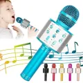 Bluetooth Microphone Wireless Karaoke Speaker Handheld Mic Ktv Party Player Portable Kids Gift Led Usb Studio WS-858 – Features lavalier mic. 
