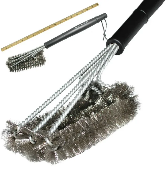 Grill%20Cleaning%20Brush%20BBQ%20Tool%20Grill%20Brush%203%20Stainless%20Steel%20Brushes%20In%201%20Cleanin%20Bbq%20Accessories%20Best%20Cleaner%20Barbecue%20-%20Image%205