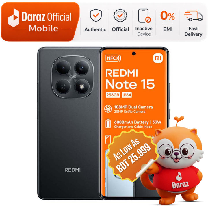 Xiaomi Redmi Note 15 6GB/128GB | Official + Free Bag