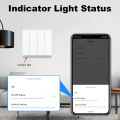 New Tuya WiFi Smart Light Switch EU Standard 1/2/3/4 Gang Push Button Switch APP Remote Control Work With  Home Alexa lightify. 